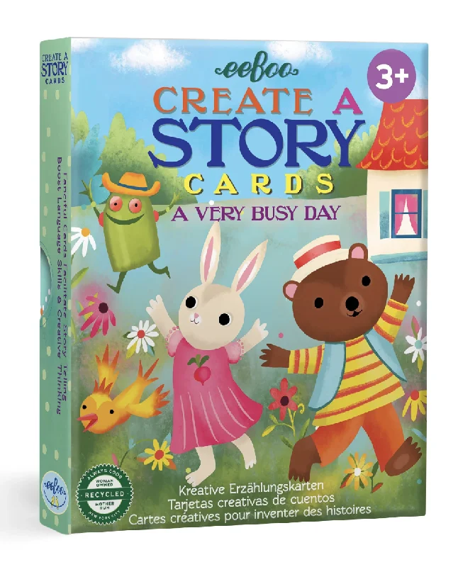Age-appropriate puzzles Eeboo A Very Busy Day Create A Story Cards