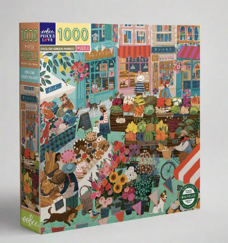 English Green Market 1000 Piece Puzzle