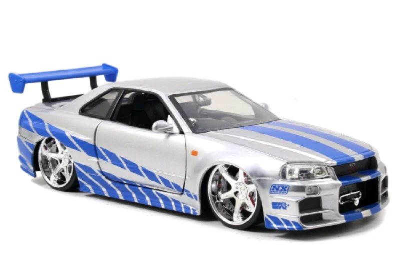 High-quality toy cars Fast and Furious - '02 Nissan Skyline GT-R 1:24 Scale Hollywood Ride High-quality toy cars Fast and Furious - '02 Nissan Skyline GT-R 1:24 Scale Hollywood Ride