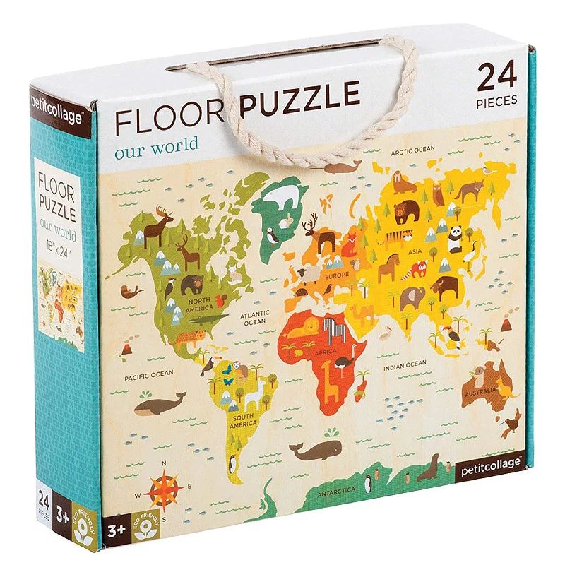 Floor Puzzle World Map