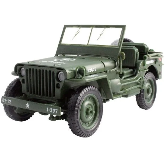 Fun toy carsGOLDEN WHEEL 1/18 Army Jeep