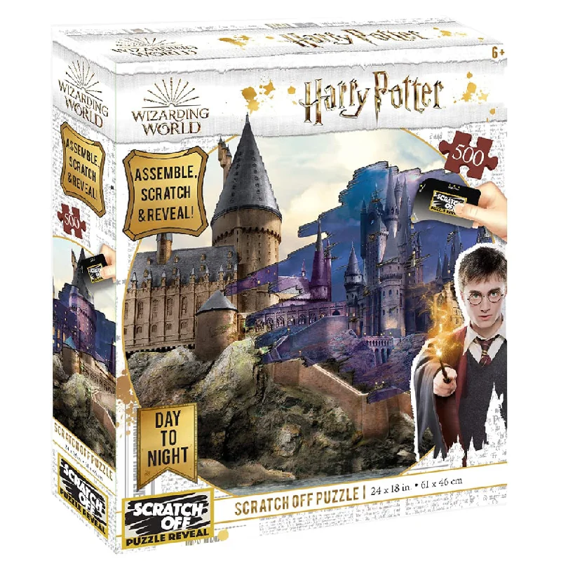 Competitive games Harry Potter Hogwarts Castle Day To Night Scratch Off Jigsaw Puzzle 500pc