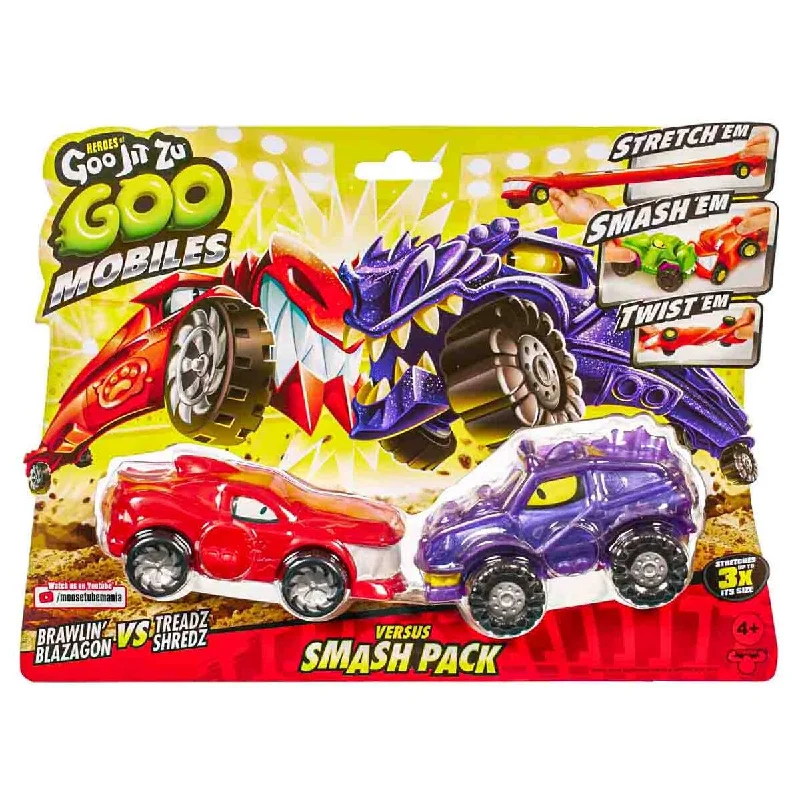 Heroes of Goo Jit Zu Goo Mobiles Brawlin' Blazagon vs Treadz Shredz Stretch Vehicles