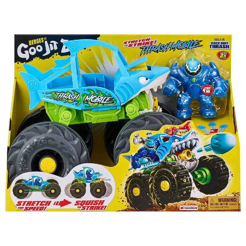 Heroes of Goo Jit Zu Stretch and Strike Thrash Mobile & Thrash Stretch Figure