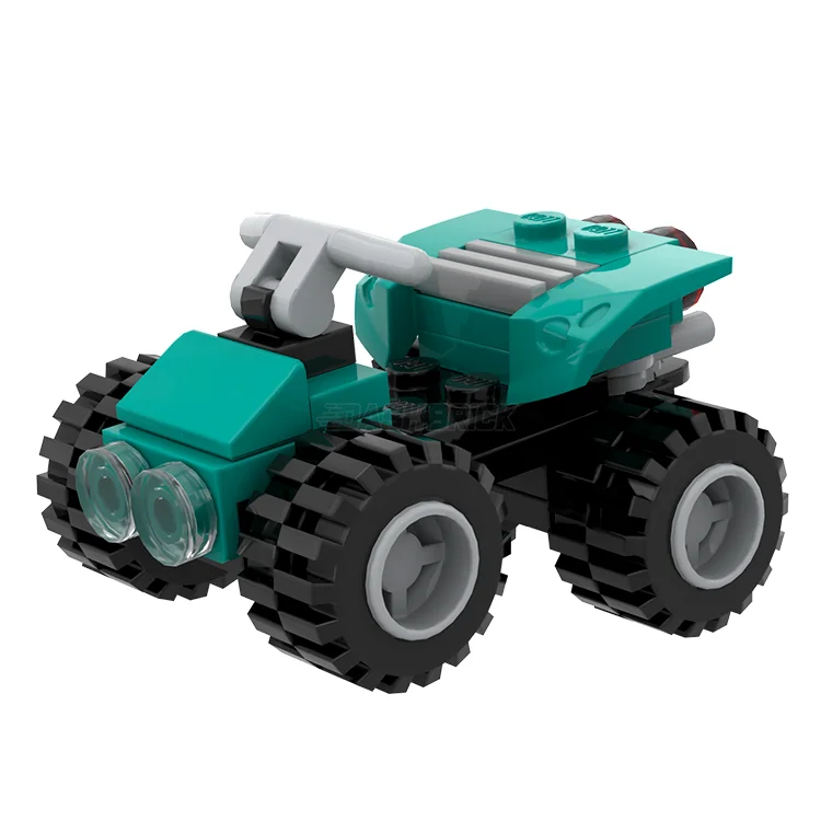 Non-toxic and safe LEGO toysLEGO "Adventure ATV" - 4-Wheeler/Quad, Dark Turquoise [MiniMOC]
