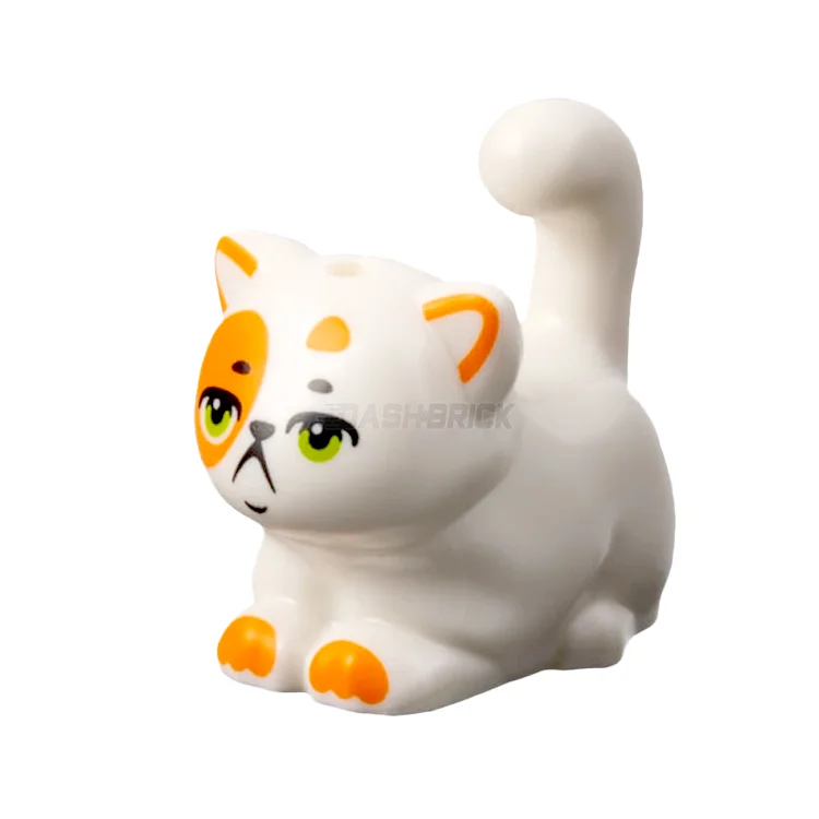 Promoting emotional regulation LEGOLEGO Minifigure Animal - Cat, "Churro", Large, Sitting, Orange Markings, White [2652pb01]