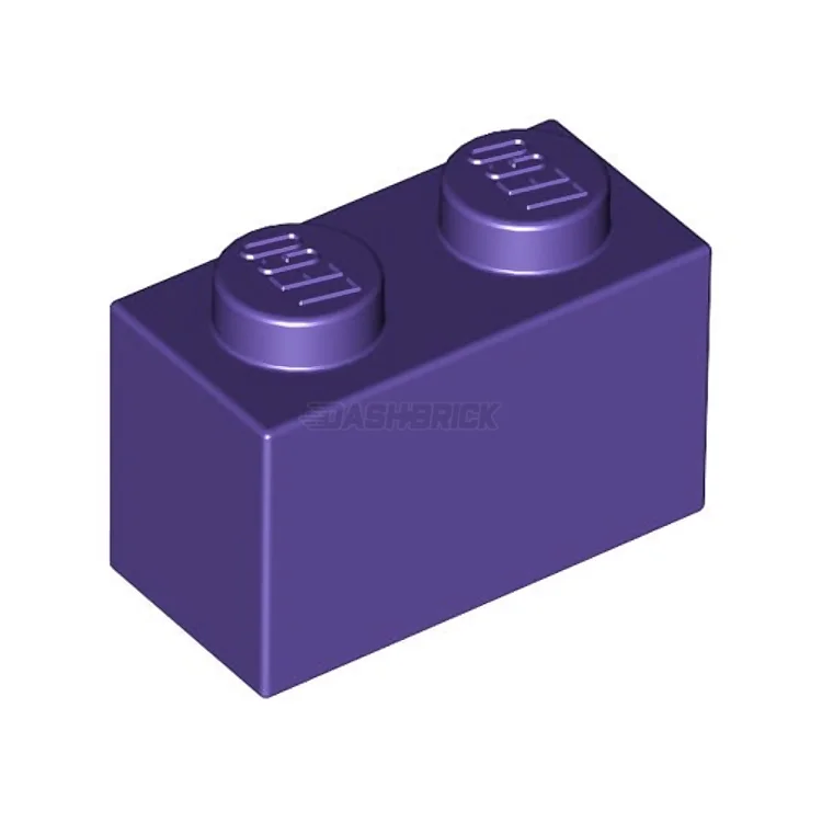 Encouraging imaginative storytelling LEGOLEGO Brick, 1 x 2, Dark Purple [3004]