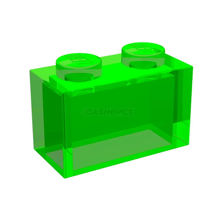 Gender-neutral LEGO toysLEGO Brick 1 x 2, Trans-Green [3065]