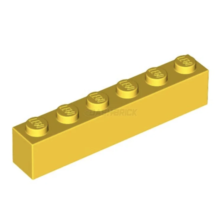 Adorable and charming LEGO charactersLEGO Brick, 1 x 6, Yellow [3009]