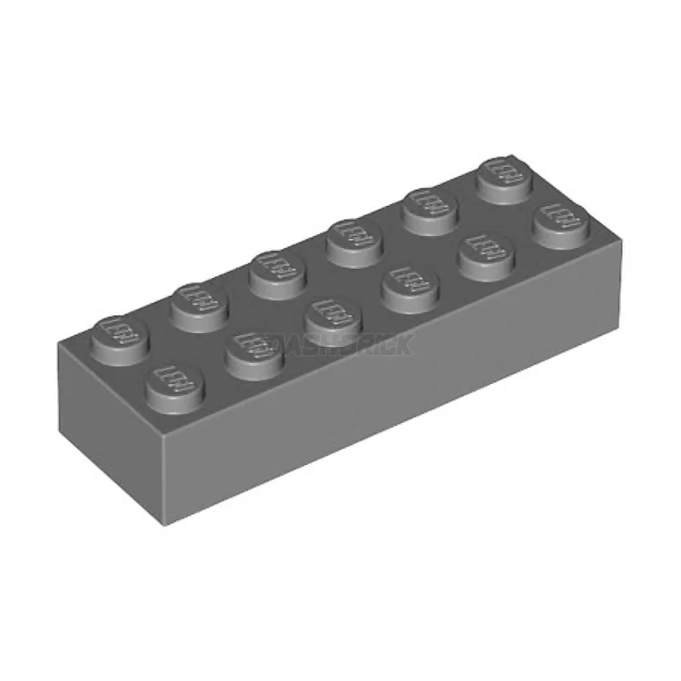 Engagement-boosting LEGO activitiesLEGO Brick 2 x 6, Dark Grey [2456] 4282819