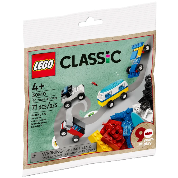 Promoting spatial awareness LEGOLEGO Classic - 90 Years of Cars Polybag [30510]