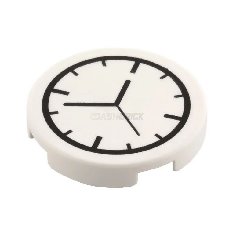 Inspiring problem-solving LEGO challengesLEGO Minifigure Accessory - Clock, Tile, Round 2 x 2, White [14769pb001]