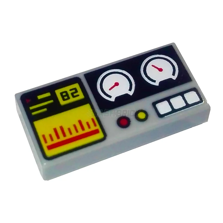 Enhancing cognitive development LEGOLEGO Minifigure Accessory - Control Panel, Electronic Display, White Gauges [3069bpb0855]