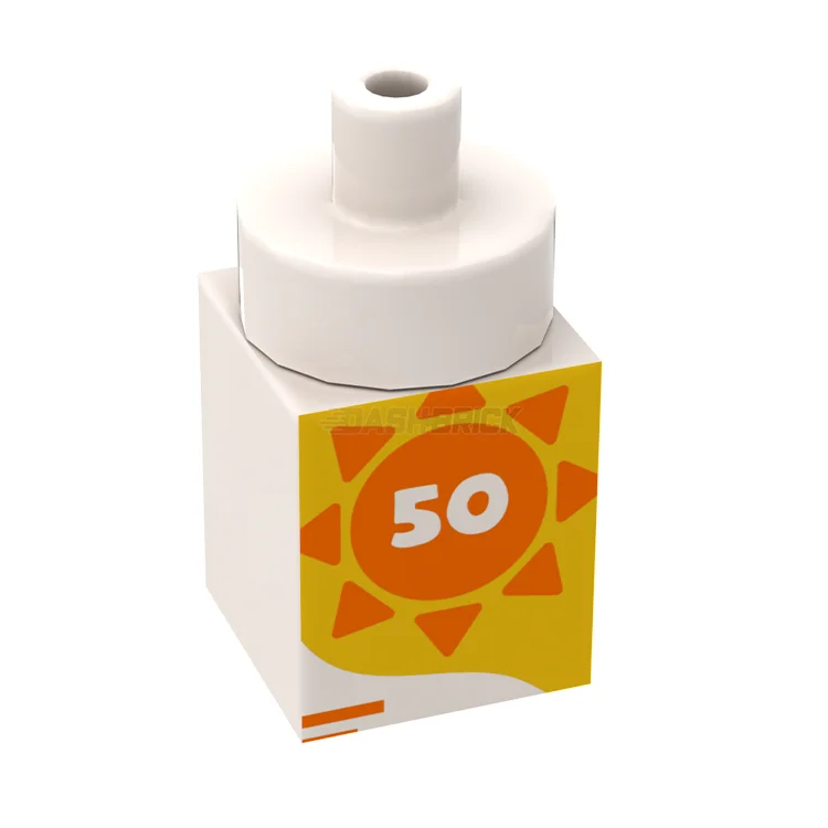 Family-friendly LEGO experiencesLEGO Minifigure Accessory - Sunscreen Bottle, SPF 50 [3005pb060] 6435173