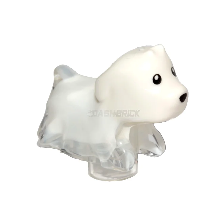 Offering endless possibilities LEGOLEGO Minifigure Animal - Dog, Puppy, Ghost with Marbled White "Spencer" [52672pb01]