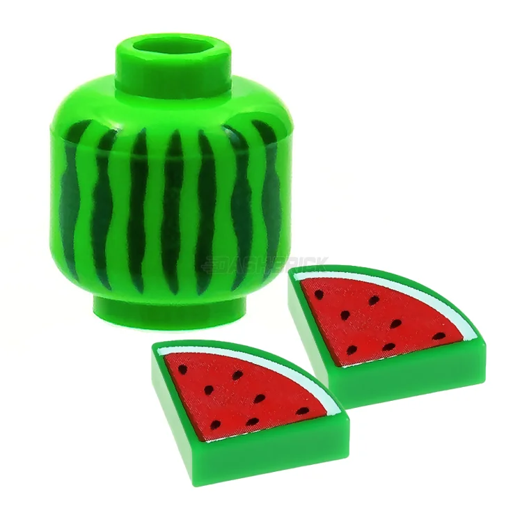 Providing a tactile learning experience LEGOLEGO Minifigure Food - Watermelon, Bright Green [3626cpb2763] 6338758