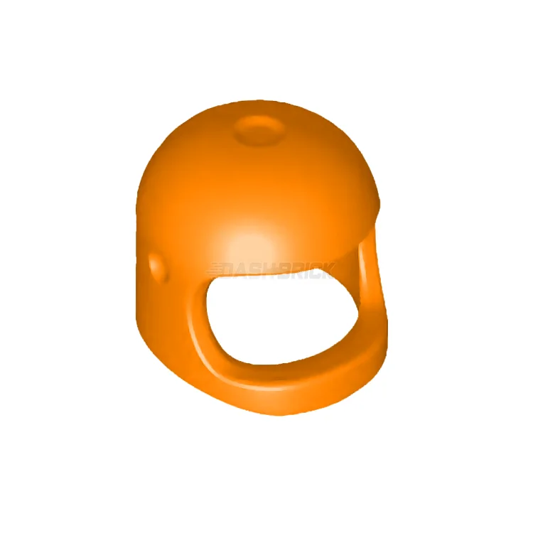Offering educational value LEGOLEGO Minifigure Part - Helmet Space/Town, Thick Chin Strap, Visor Dimples, Orange [50665] 6295184