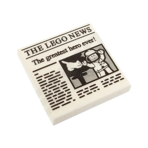 Gender-neutral LEGO toysLEGO Minifigure Accessory - 'The LEGO News' Newspaper, 2 x 2 Tile [3068bpb1105]