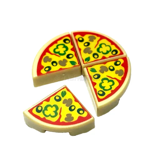 Facilitating collaborative play LEGOLEGO Minifigure Food - Sliced Pizza (1 x 1 Corner Tile) [25269pb003]