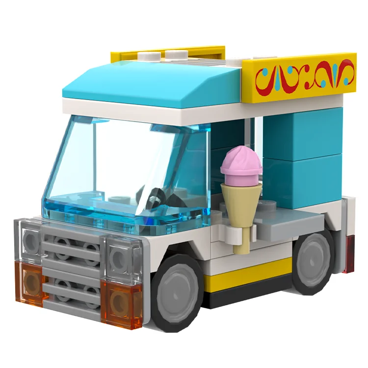 Inspiring creativity and innovation LEGOLEGO "Pint-Sized Treat Cruiser" - Mini Ice-Cream Truck, Medium Azure [MiniMOC]