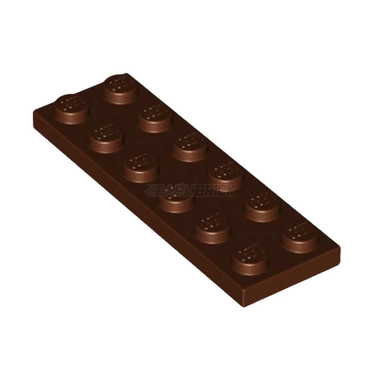 Offering hours of entertainment LEGOLEGO Plate 2 x 6, Reddish Brown [3795] 4211247