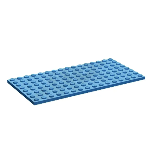 Environmentally friendly LEGO materialsLEGO Plate 8 x 16, Dark Azure (Blue) [92438]