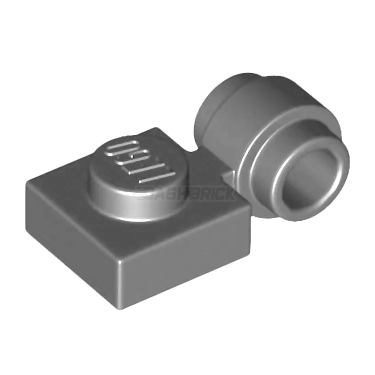 Encouraging imaginative storytelling LEGOLEGO Plate, Modified 1 x 1 with Light Attachment - Thick Ring, Dark Grey [4081b]