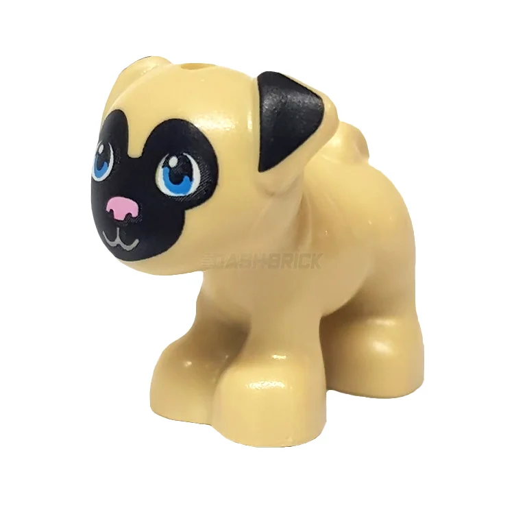 Promoting spatial awareness LEGOLEGO Minifigure Animal - Dog, Pug, Puppy, Tan with Print [24111pb01]
