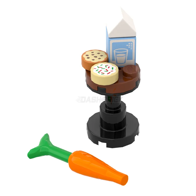 Fostering patience and perseverance LEGOLEGO "Santa Snacks" - Cookies, Milk and Carrot for the Reindeers [MiniMOC]