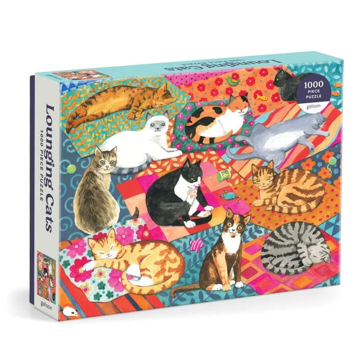 Lounging Cats Puzzle-1000pc