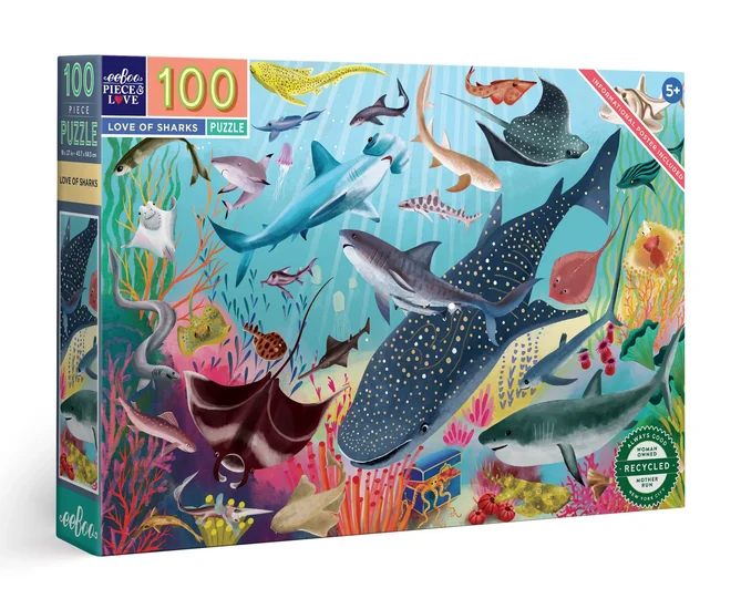 Love of Sharks 100 Piece Puzzle