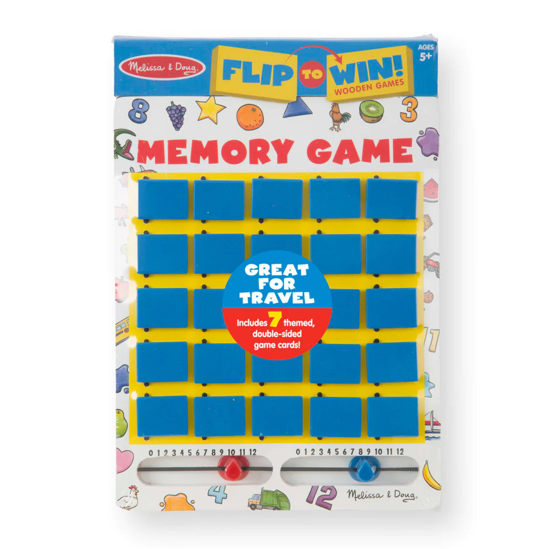 Melissa & Doug | Wooden Game | Flip to Win Memory