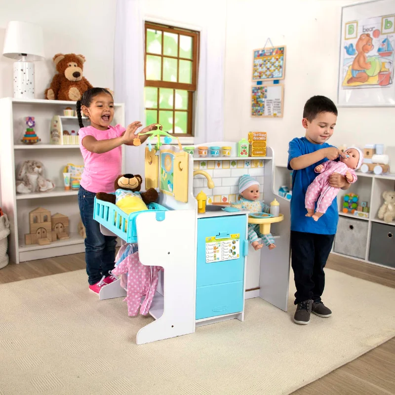 Competitive games Mine to Love Baby Care Activity Center for Dolls - Kitchen, Nursery, Bathing-Changing