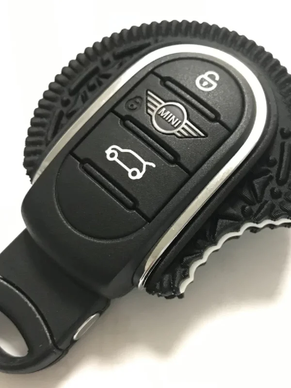 Mini Cooper Bitten Oreo Cookie Key Fob Cover Case Protector