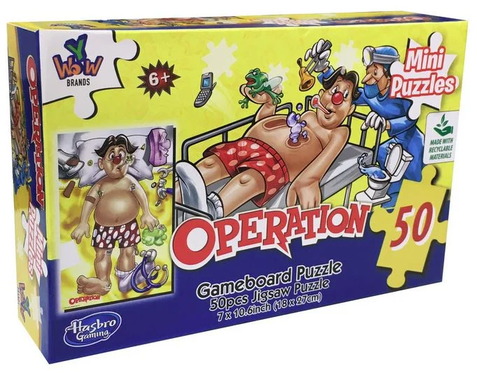 MINI PUZZLES HASBRO GAMING 50PC OPERATION