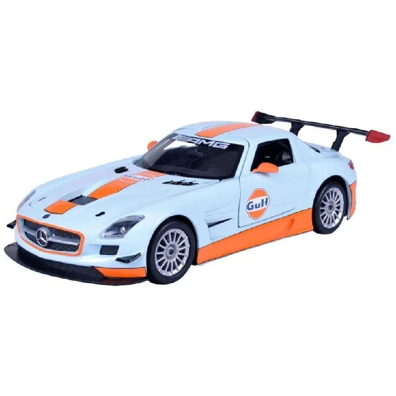 High-quality toy cars MOTORMAX 1/24 Mercedes Benz SLS AMG GT3 Gulf