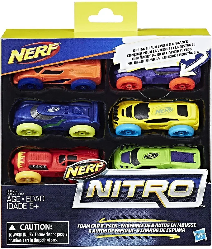 Nerf Nitro C3172 Foam Cars - 6 Pack