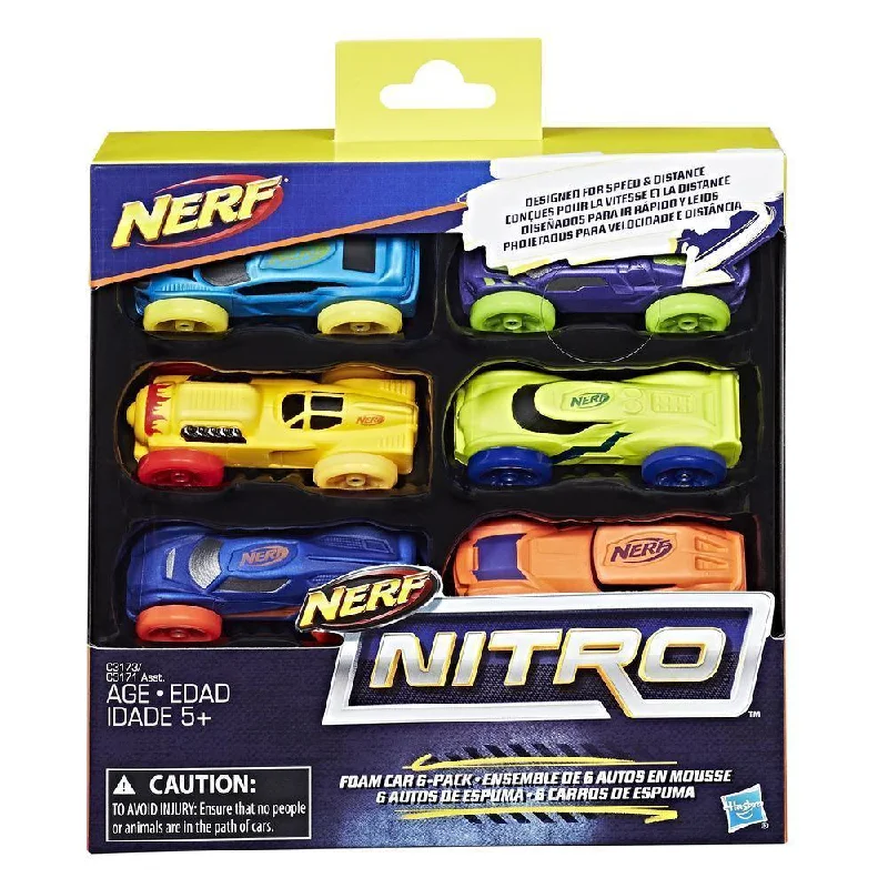 Nerf Nitro C3173 Foam Cars - 6 Pack