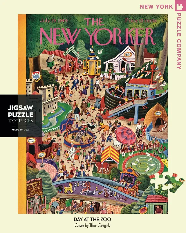 New Yorker Puzzle - 1000 Pc Puzzle - A Day  At The Zoo