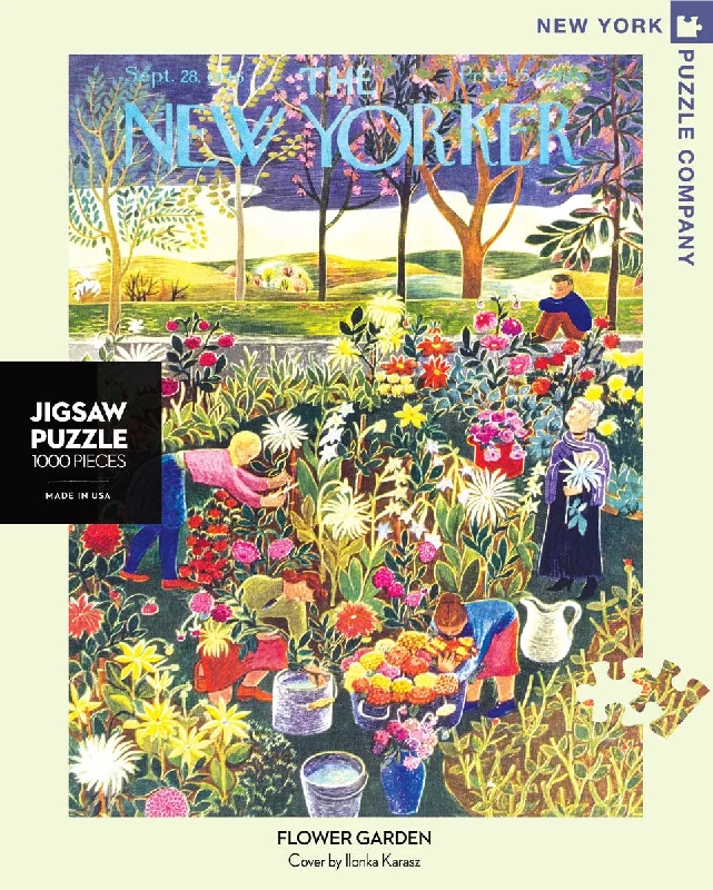 NEW YORKER PUZZLE - 1000 Pc Puzzle – Flower Garden