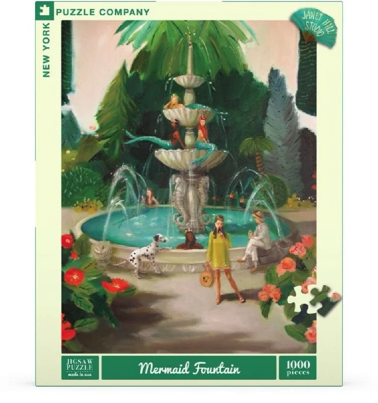 NYPC Janet Hill 1000Pc Puzzle – Mermaid Fountain