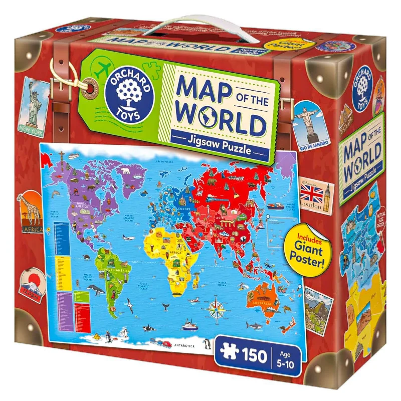 Orchard Toys Map of the World Jigsaw Puzzle & Giant Poster