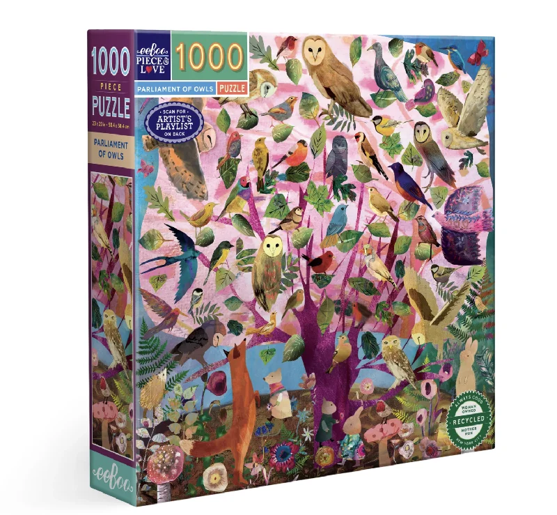 Parliament of Owls 1000 Piece Puzzle