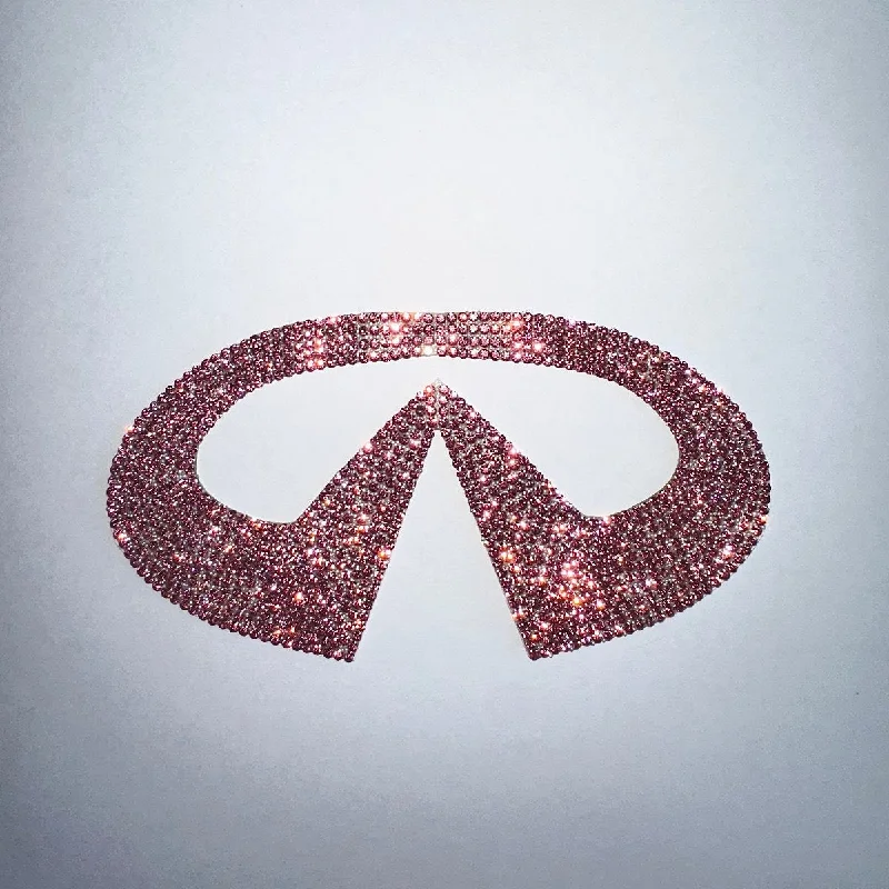 Pink Bling Rhinestones Infiniti Emblem Decal