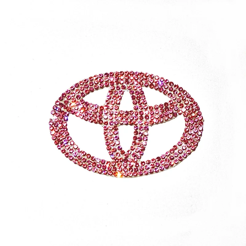 Pink Toyota Bling Emblem: Add Sparkle and Glamour to Your Ride