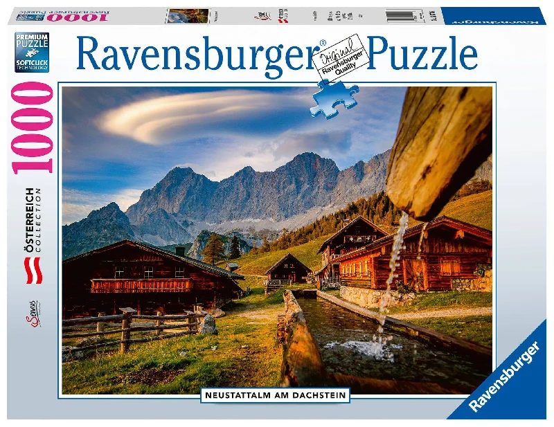 Ravensburger Puzzle | 1000pc | Neustattalm, Dachstein Mountains