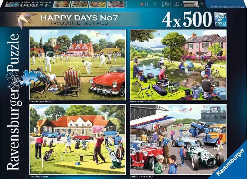 Ravensburger Puzzle | 4x500pc | Favourite Pastimes