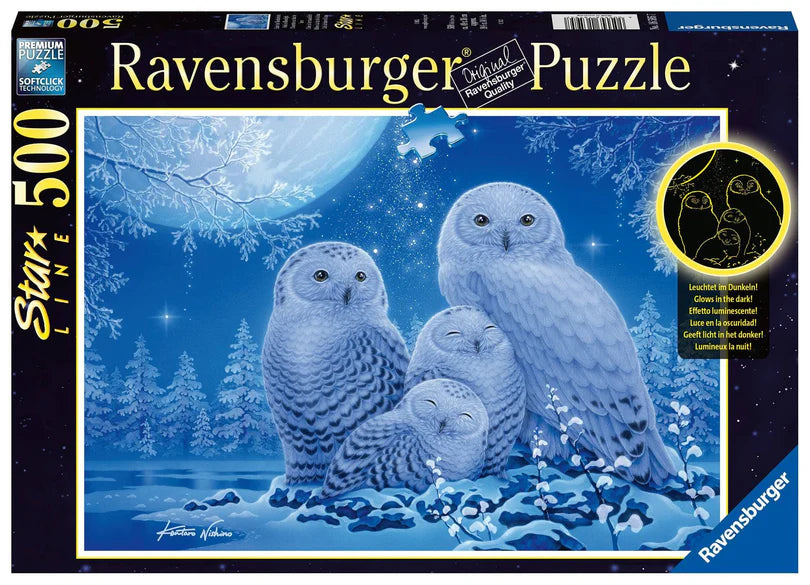 Ravensburger Puzzle | 500pc | Owls in the Moonlight