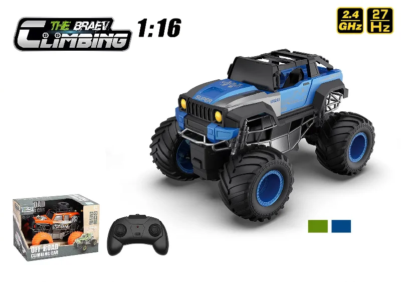 RC Monster Truck - Off Road Climbing Car 1:16 Scale - Assorted