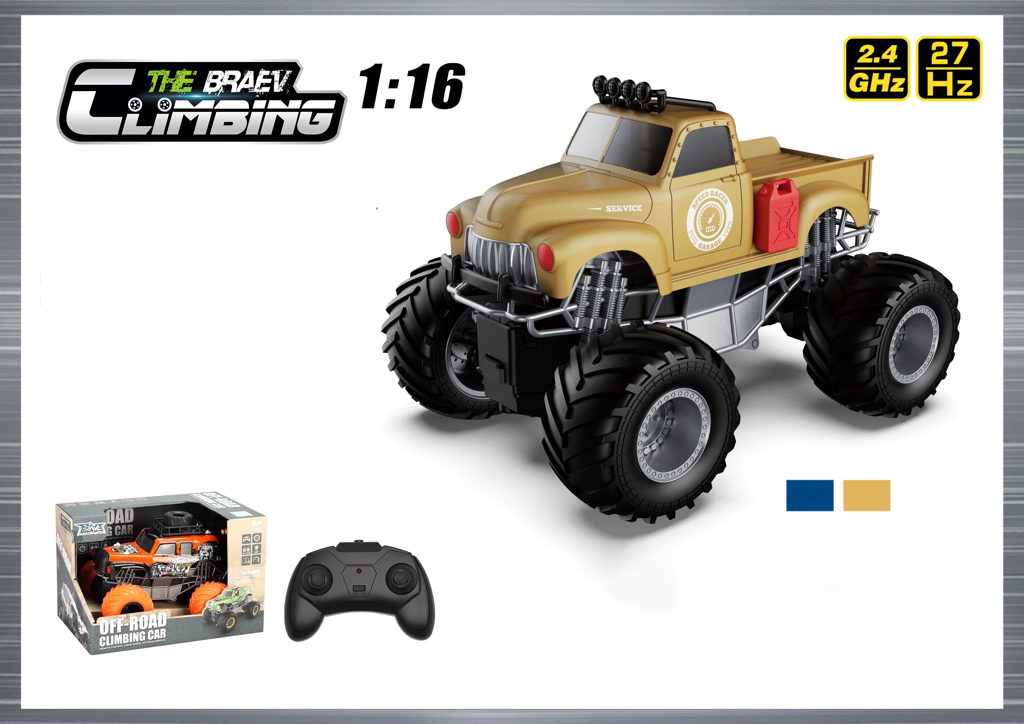 Remote Controlled Monster Truck - Off Road Climbing Car - Assorted